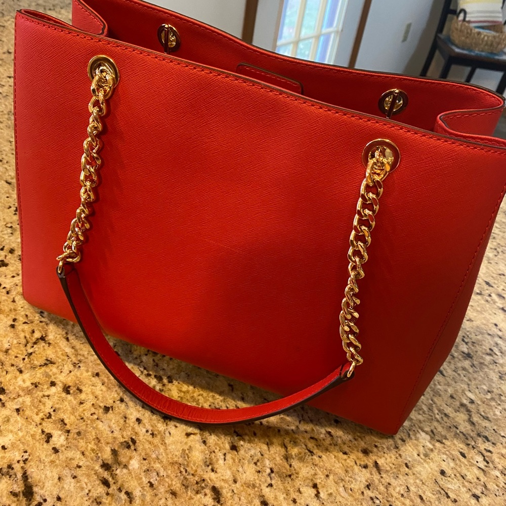Michael Kors Christmas Red Shoulder Purse